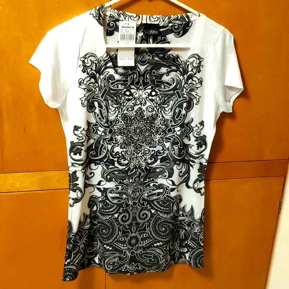 Top with Silver Sequins